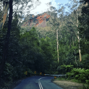 Scenic drive through the Blue Mountains