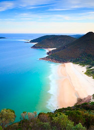 Picturesque coastline North of Sydney