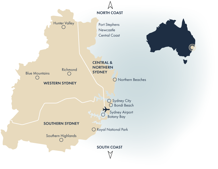 Greater Sydney Region Tours, New South Wales