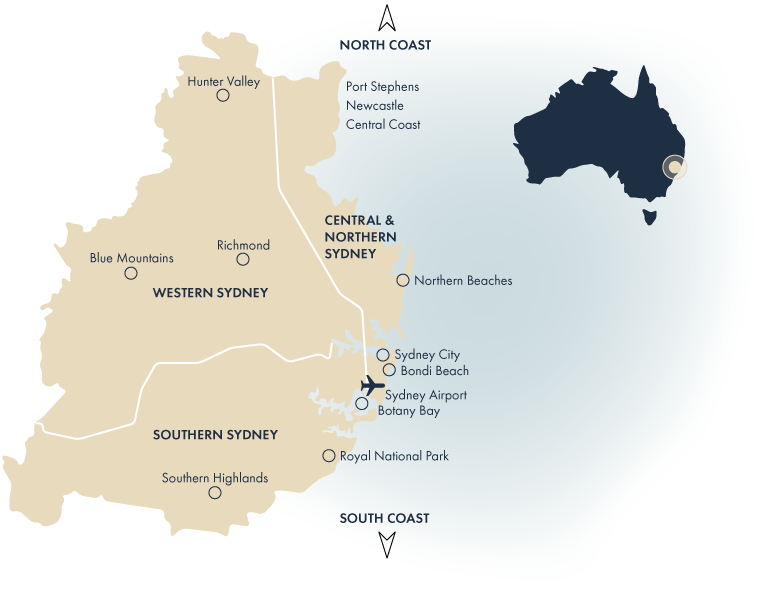 Greater Sydney Region Tours, New South Wales