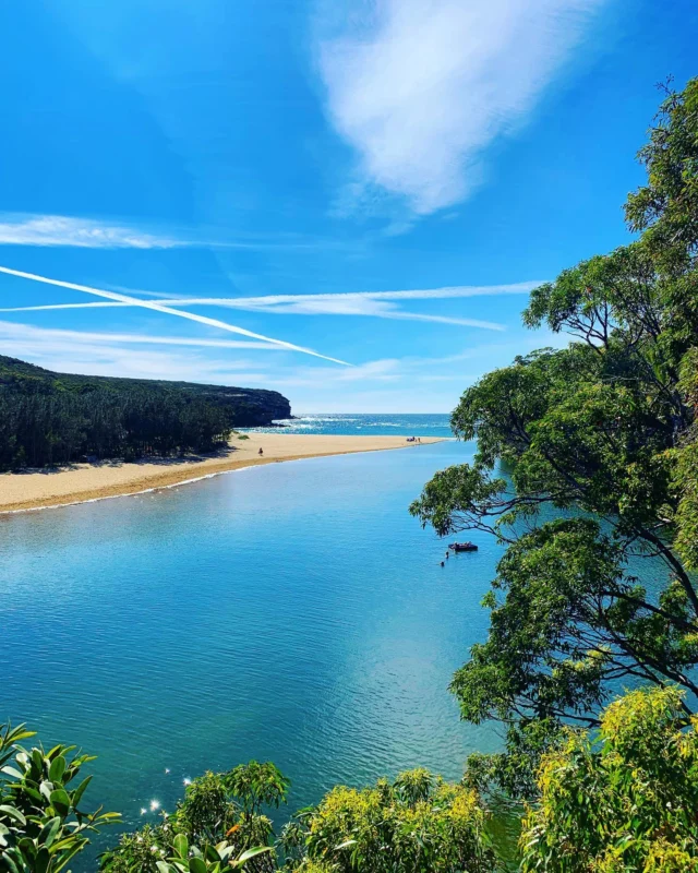 This stunning gem is Wattamolla Beach 🏖️☀️, located in the beautiful Royal National Park, under an hour’s drive south of Sydney. We’ll take you there on our private Royal National Park tour. Visit yoursydneyguide.com.au for more info. #wattamollabeach #royalnationalpark #sydney #australia #yoursydneyguide #southcoast #privatedaytours #luxurytravel