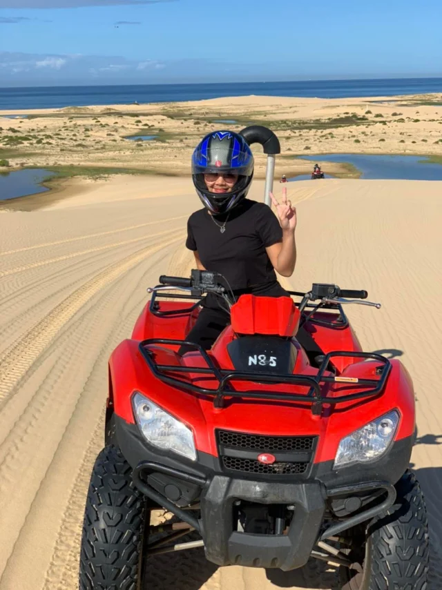 Port Stephens is a stunning, laid-back coastal region just 2.5 hours north of Sydney. There’s so much to do and explore here, and we’d love to take you on a day tour. Enjoy:☀️Sand dune quad biking☀️Sandboarding🐳Whale watching 🐬Swimming with dolphins🐫Camel Rides🚘4WDing 🤿Snorkeling 🏄Surfing🏊‍♀️Swimming 🏖️Beach walking 🥾Bush walking Head to yoursydneyguide.com.au or DM us for details. #portstephens #NSWNorthCoast #daytoursfromsydney #privatesydneytours #sydney #australia #visitNSW #beachlife #adventuretravel