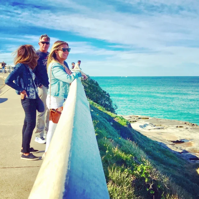 Is this a winter's or summer's day in Sydney? Sometimes it's so hard to tell. On the beautiful Bondi Beach to Bronte Beach walk with our guests.#bondibeach #brontebeach #yoursydneyguide #sydney #australia